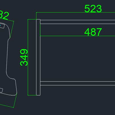 Nutshell 6U STUDIO RACK CASE DUAL ANGLE - Black image 7