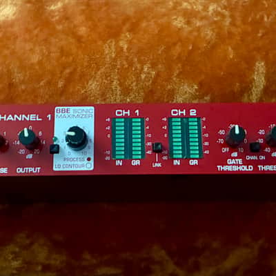 BBE MaxCom Dual-Channel Compressor/Limiter/Gate with Sonic Maximizer 2010s - RED image 2