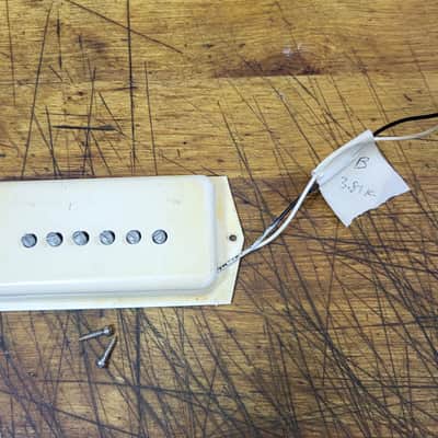 Vintage 1960's Tele-Star Teisco Guyatone Japan Cream Single Coil Electric Guitar Bridge Pickup with Installation Screws Luthier Parts image 1
