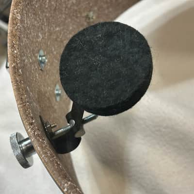 Ludwig 6 1/2" deep X 14" head Snare Drum (3114-T-SD-4186) 90's - COW - Chrome Over Wood image 13