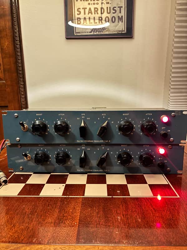 Vintage Pultec EQH-2 tube equalizer pair just serviced Circe 1965 image 1