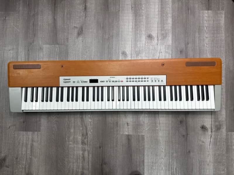 Yamaha P-120 88-Key Stage Piano - Built-in Speakers - Cherry/Silver image 1