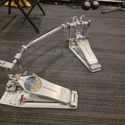 Pearl P3002D Demon Drive Double Bass Drum Pedal 2010s - Silver / Grey image 2