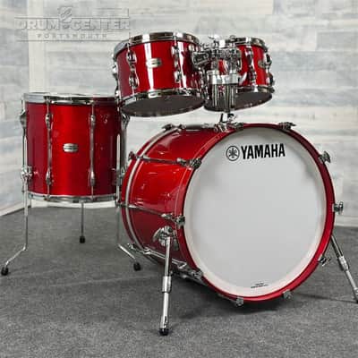 Yamaha Recording Custom 4pc Drum Set 22/10/12/16 Red Autumn