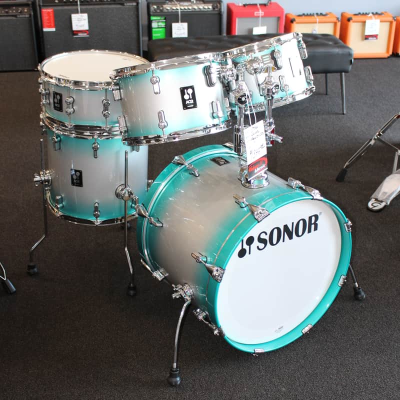 Sonor Sonor AQ2 Maple Studio Set Shell Pack- Aqua Silver Burst image 1