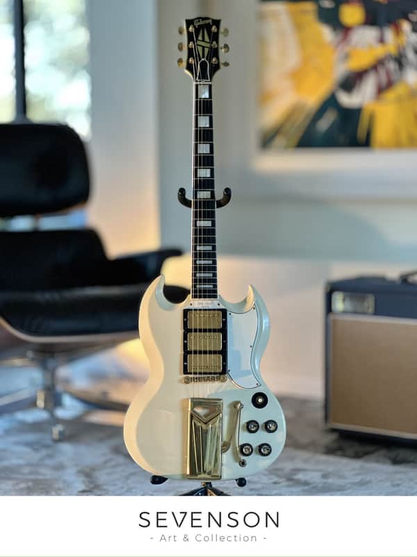 Gibson Les Paul (SG) Custom with Sideways Vibrola 1961- White image 1