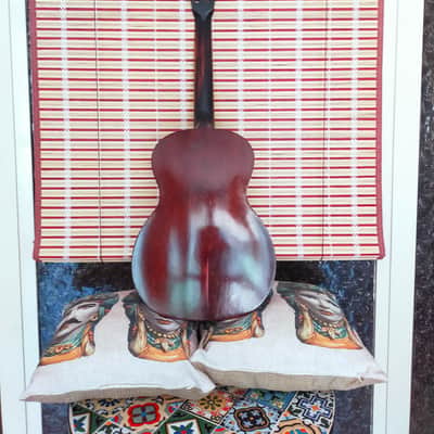 Guitar (Sicilian guitar) Ermelinda silvestri Parlor 1940 Natural image 12