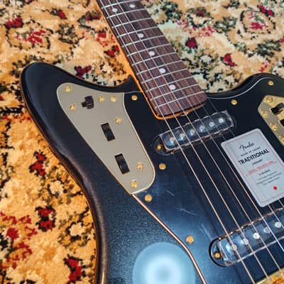 *NEW IN BOX* 2026 Fender Japan Limited Edition Traditional Collection, 60's Jaguar Black Pearl Gold with Matching Headstock, MIJ JD26 image 12