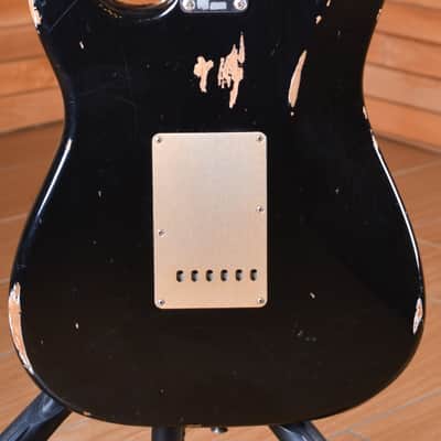 Fender Custom Shop Stratocaster 1956 Closet Classic Fat Roasted Neck Limited Edition Aged Black image 21