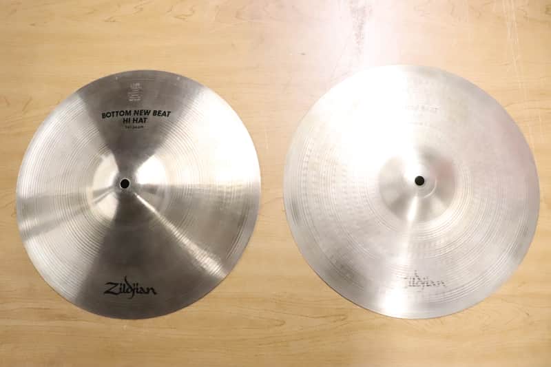 Zildjian 14" New Beat Hi-Hat Cymbals Vintage 1980's image 1