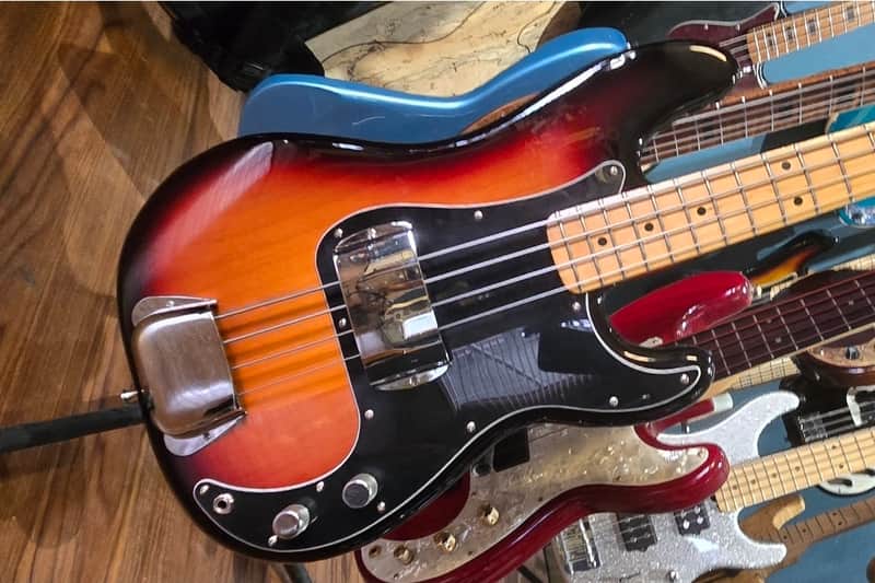 1978 Fender P Neck with 2019 American Standard body- Sunburst image 1