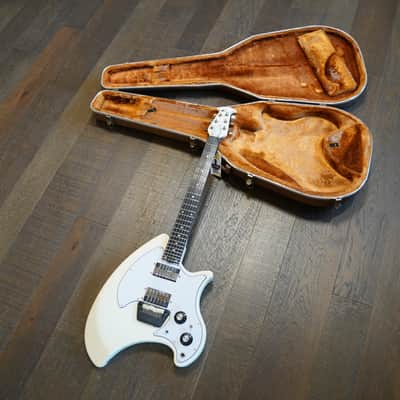 1970's Ovation Breadwinner Electric Guitar White + OHSC image 1
