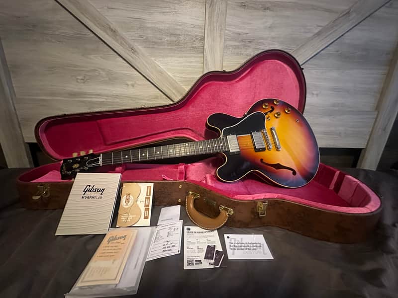Gibson Custom Shop Murphy Lab '58 ES-335 Reissue Light Aged image 1