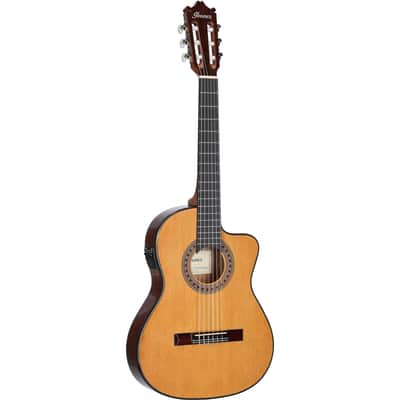Ibanez GA5TCE3 Classical Acoustic-Electric Guitar, Amber High-Gloss image 2
