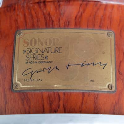 Sonor Signature Horst Link 18" - 10" - 12" - 14" Heavy Shells Bubinga drumkit from 1980's image 5