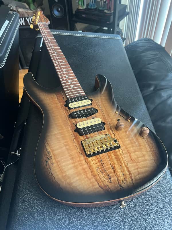 Suhr Modern Spalt Maple Black Burst DEVASTATING image 1