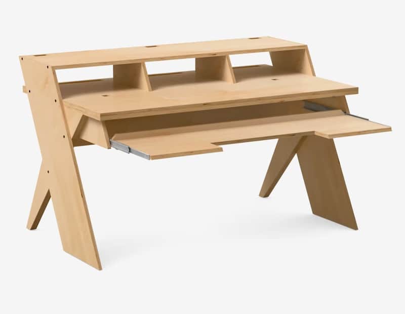 Output Platform Desk (Natural with Keyboard Tray) image 1