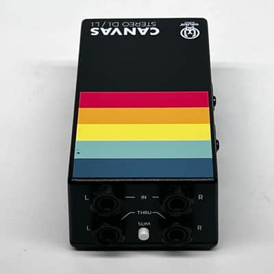 Walrus Audio Canvas Stereo Dual Line Isolator Direct Box 2022 - Present - Black w/ Rainbow Graphic image 5