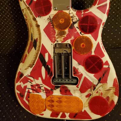 EVH (Partscaster) Frankenstrat 2000s Striped RED/WHITE 3 DAYS LEFT! image 7