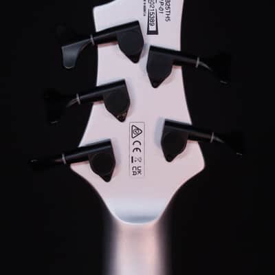 Ibanez Limited BTB25TH5 5-String Bass, Silver Blizzard Matte image 10