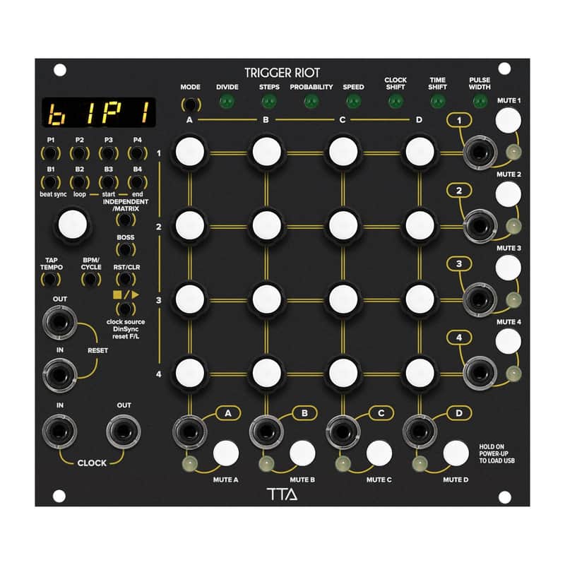 TipTop Audio Trigger Riot Eurorack Sequencer Module (Black) image 1
