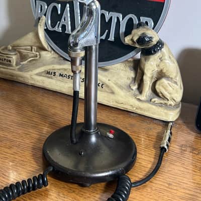 Rare Vintage 1950's Ronette-Holland G210-5 Crystal Microphone, works w/stand image 4