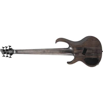 Ibanez BTB806MS 6-string Bass w/ Hardshell Case - Transparent Gray Flat image 5
