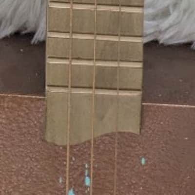 Skeleton Key Guitars “Dirty Copper” Custom Handmade 3-String Electric Guitar image 4