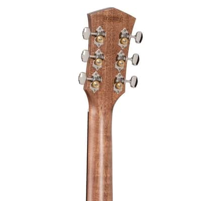 Cort OC4BTSG Essence Series ES-OC4 OM Cutaway Acoustic Electric Guitar. Black Top Semi Gloss image 6