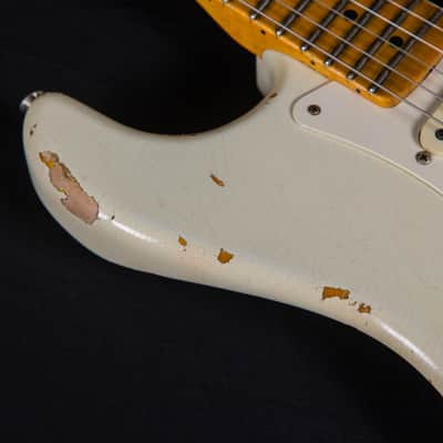Fender Custom Shop Masterbuilt Kyle McMillin 1958 Stratocaster Journeyman Relic Aged White Blonde 2023 -Mint image 8