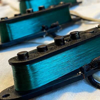 General Vintage Tone  1963 Pickups NOS for Stratocaster Stevies Scatter wound Old Corona wire NOS , image 4