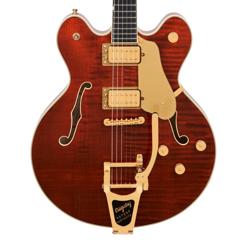 Used Gretsch Broadkaster LX Figured CB w/ String-Thru Bigsby - Bourbon Stain image 1