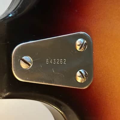 1965 Hagstrom II B Bass Guitar w/ Hardshell Case – Vintage Swedish Short Scale – Sunburst image 9