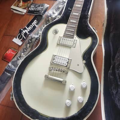 Epiphone Tommy Thayer Signature DEMO VIDEO "White Lightning" (US Customers Tax included in shipping cost) Les Paul Standard 2015 - 2019 - Metallic White image 1