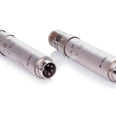 AKG C60 Tube Condenser Microphone Pair with N60A PSU CK28 Capsule AC701 image 5