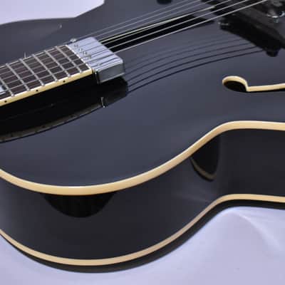 D'Angelico Premier EXL-1 Hollowbody Archtop Electric Guitar Black Finish image 9
