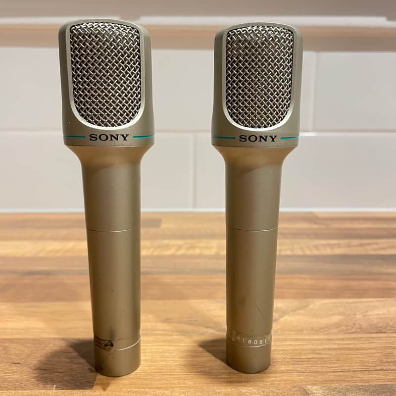 2x Sony F-760 80s Vintage Dynamic Microphone image 1