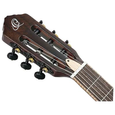 Ortega Guitars RTPDLX-ACA TourPlayer Series Thinline A/E Nylon - Burst Open Box image 4