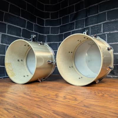 Tama Imperialstar Concert Toms – 9"x13" & 10"x14" – Vintage 1970s Hairline Chrome image 12