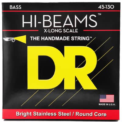 Hi Beam Stainless Steel Medium Heavy 5 Cordes X Long Scale 45-130 DR Strings image 2