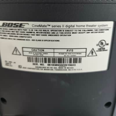 Bose Cine Mate Series II - Digital Home Theater Speaker System - Black image 6