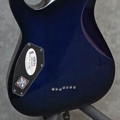 Schecter Blackjack C-7 7 String Electric Guitar Dark Blueburst Finish with Pro Setup image 3