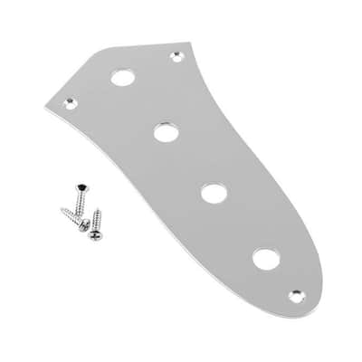 Fender Jazz bass standard control plate chrome + screws 0992057100 image 3