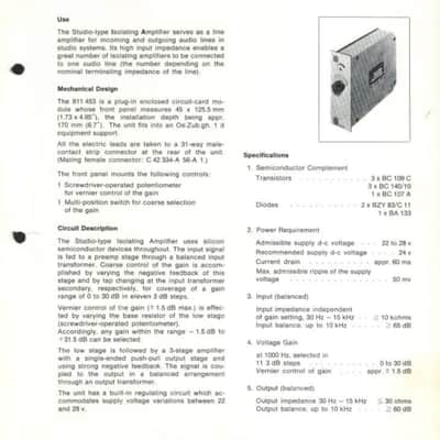Siemens WSW 811 453 vintage Austrian line preamp #944016 with 30dB variable gain, much like the function of the V72. image 7
