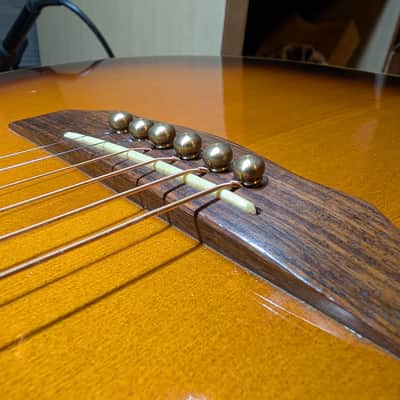 1982 Daion B55E Acoustic Electric Dreadnought Guitar Rare Model MIJ Sunburst image 10