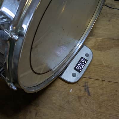 Vintage Ludwig Chrome Over Brass Snare Drum — Pre-Serial, 1961-1963 image 5