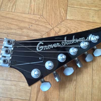 90's 1999 Grover Jackson  Dinky style Reverse Headstock Japan Black image 7