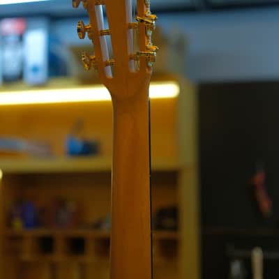 Batiksoul Guitars No.#126 - Parlour Crescentia Moon Flamed Mango ( Hybrid Bracing ) image 16