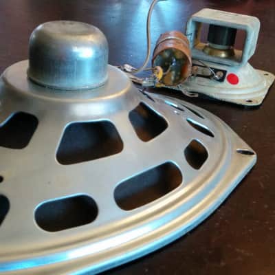 SET Carbonneau 6x9 Jensen 3" Tweeter Speaker ALNICO 69J11 DRIVER Guitar 8 OHMS 10 watt 1967 Silver image 2