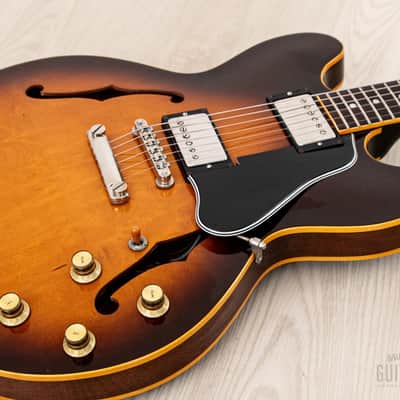 1980 Greco Super Real SA-900 335-Style Vintage Semi-Hollow Guitar Sunburst, Near-Mint w/ Maxon PAFs, Japan image 7